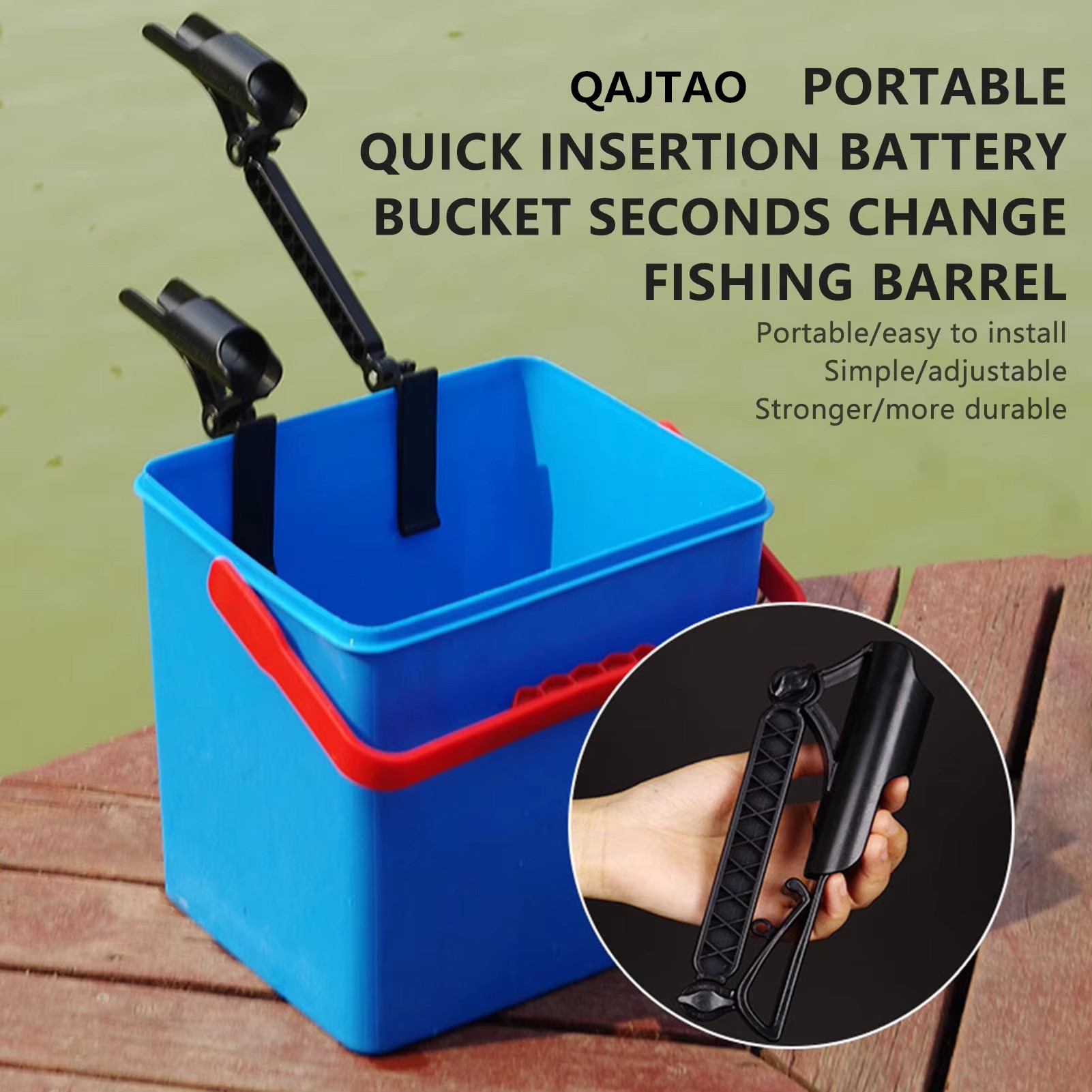Fishing Rod Rack - Portacanne da pesca QAJTAO 10-25 cm,