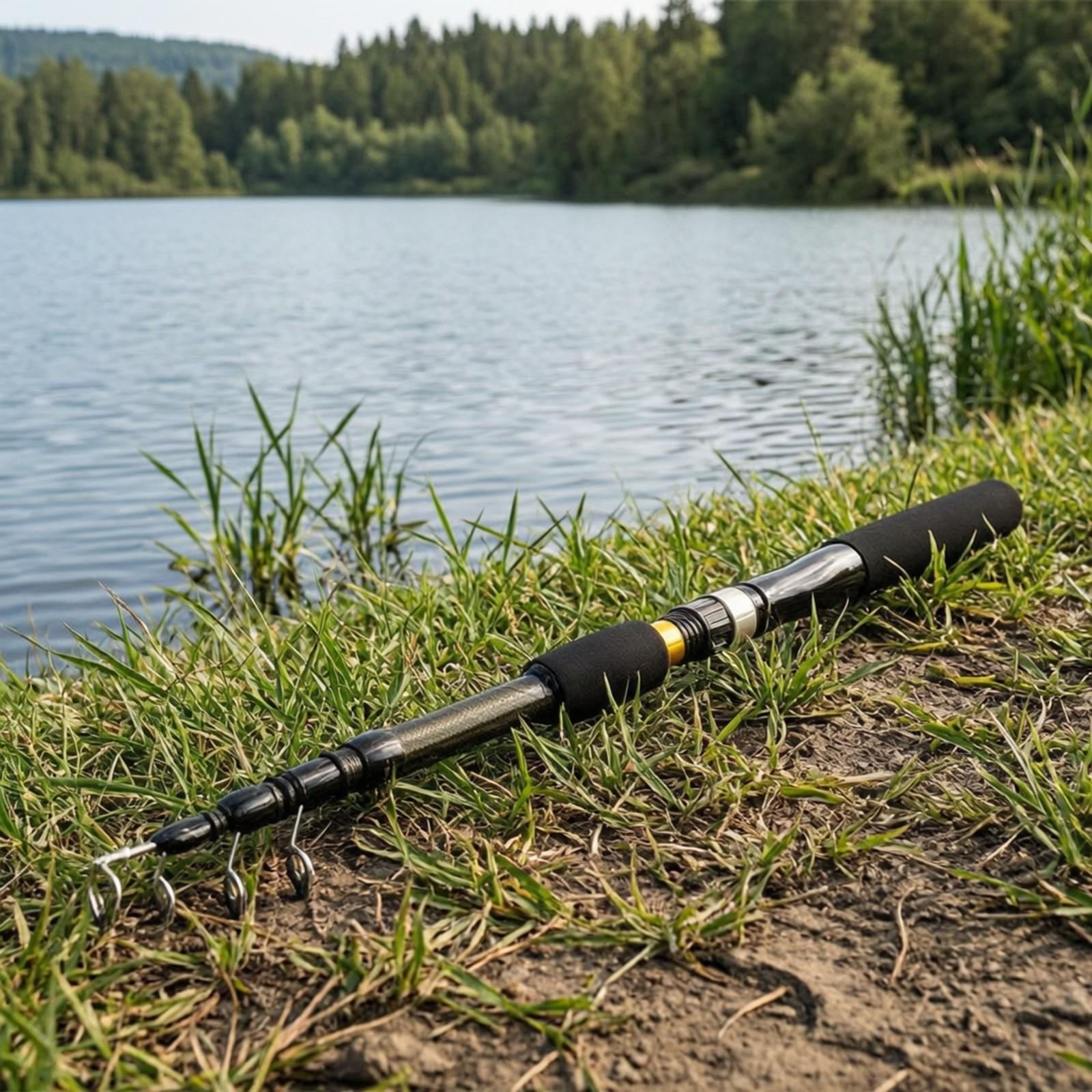 Fishing Rod Carbon Fiber - Kit Canna da Pesca Portatile in
