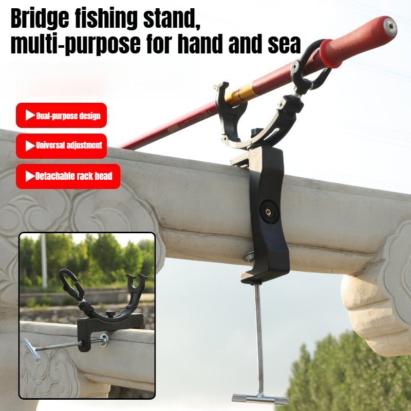 Fishing Rod Rack - 360 ° Supporto Girevole Regolabile per