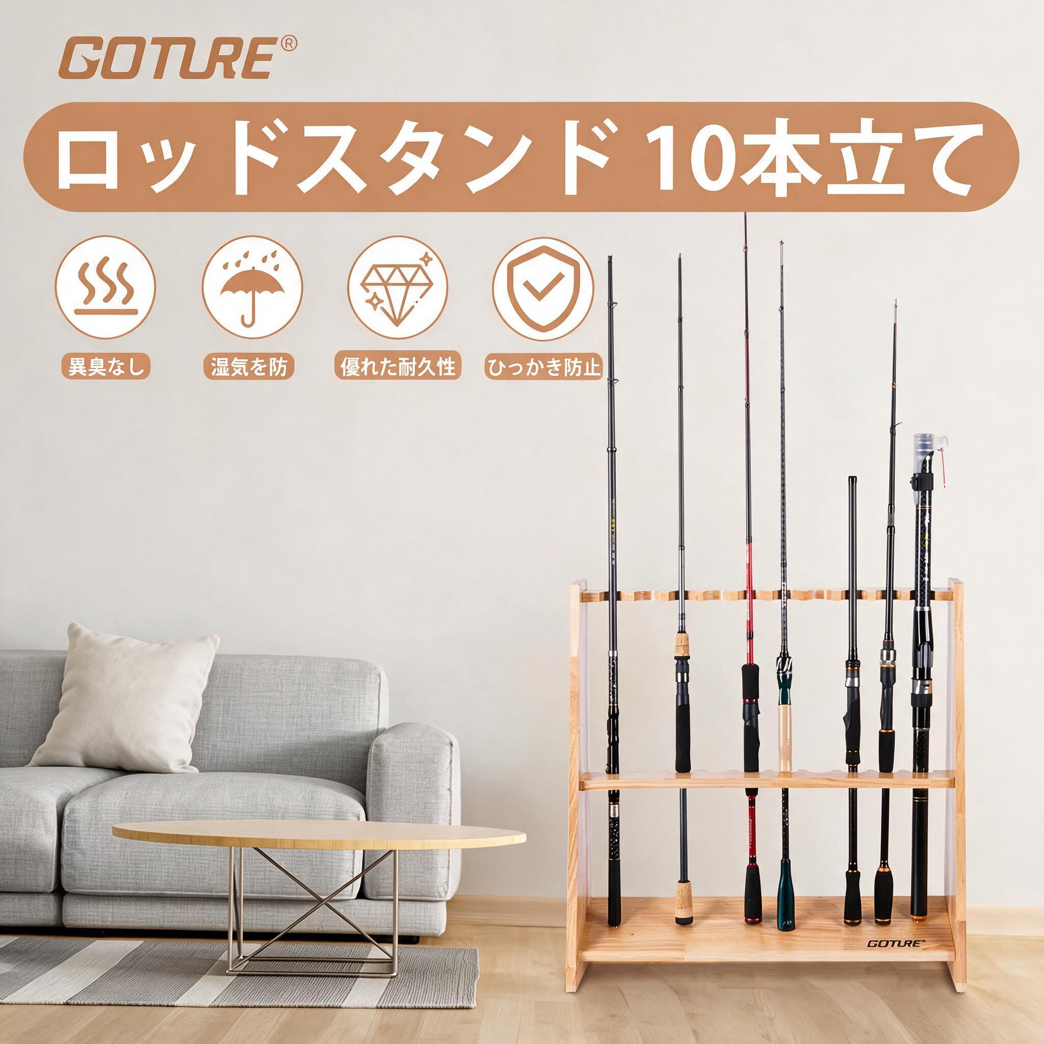 Portacanne da Pesca in Legno G - Fishing Rod Rack recensione e prezzo