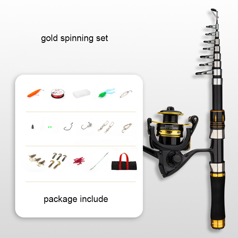 Canna da pesca in fibra di car - Fishing Rod Combo recensione e prezzo