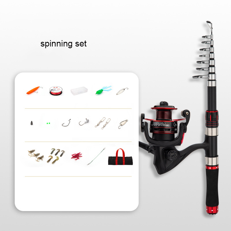 Canna da pesca in fibra di car - Fishing Rod Combo recensione e prezzo