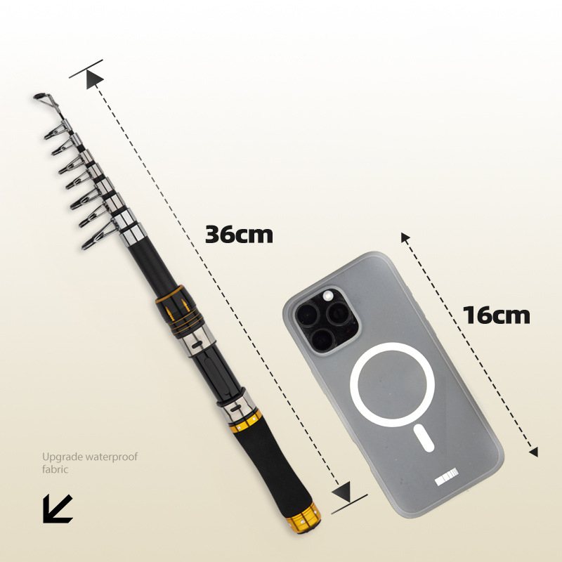 Canna da pesca in fibra di car - Fishing Rod Combo recensione e prezzo