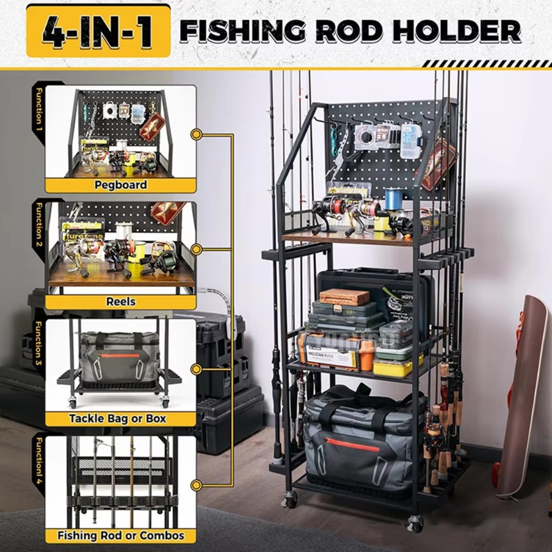 Mensola porta attrezzatura da  - Fishing Rod Combo recensione e prezzo
